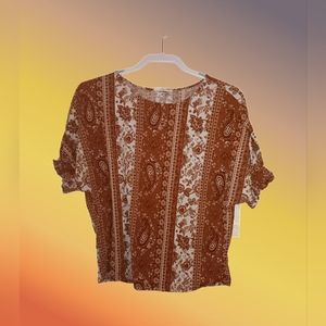 💎 Parallel Skies, Size S, Bohemian print Blouse